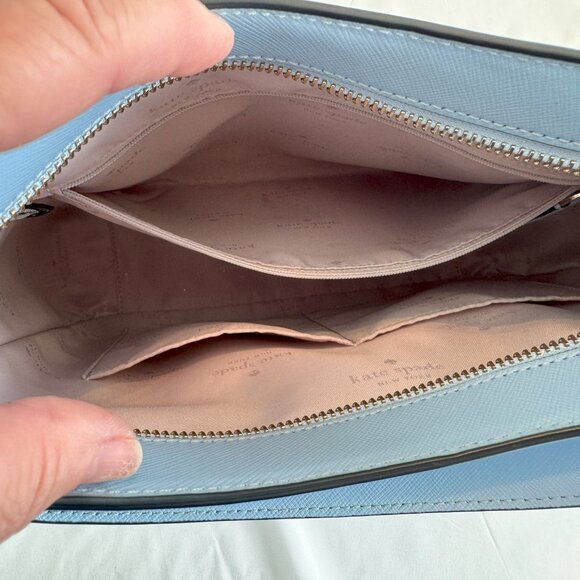Kate Spade Perry Leather Shoulder Bag Celeste Blue New K8695 USD $379 - Picture 11 of 16